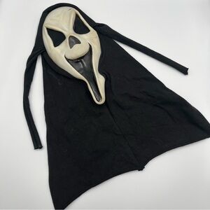 Ghost Face Scream Mask Fun World Cotton Shroud *Flawed
